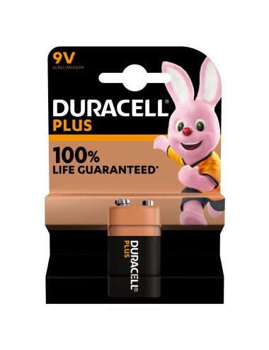 Blister Pila Alcalina  DURACELL PLUS  n1 Pila Transistor - 9V - 6LR61 - 6AM6