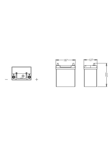 Batteria Avviamento  G3 Serie JIS 840.340DJ  12V 40AH 340A +Dx - B19L