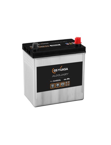 Batteria Ausilliaria  GS YUASA AUXLIATY HJ-S34B20L  12V 35AH 272A +Dx - B20L