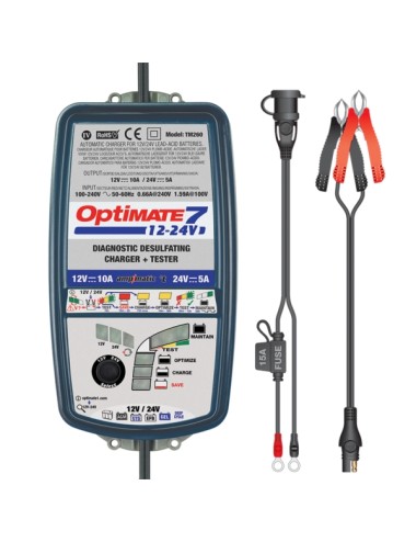 Caricabatterie Multifunzione  OPTIMATE 7 12V/24V  12V 10A  - 24V 5A