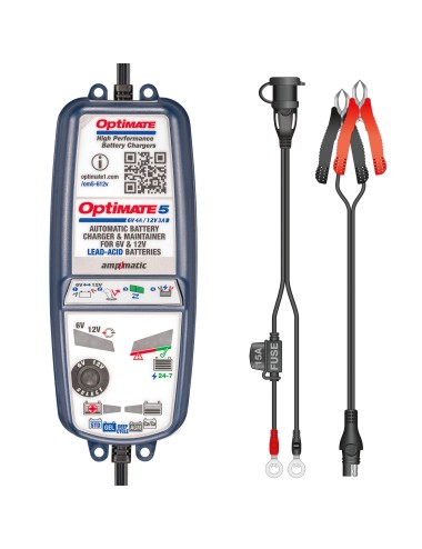 Caricabatterie Multifunzione  OPTIMATE 5 6V/12V  6V 4A  - 12V 3A