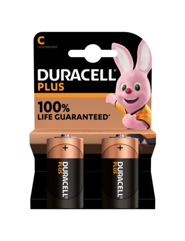 Blister Pile Alcaline  DURACELL PLUS  n4 Pile C 1 5V - LR14 - 14A